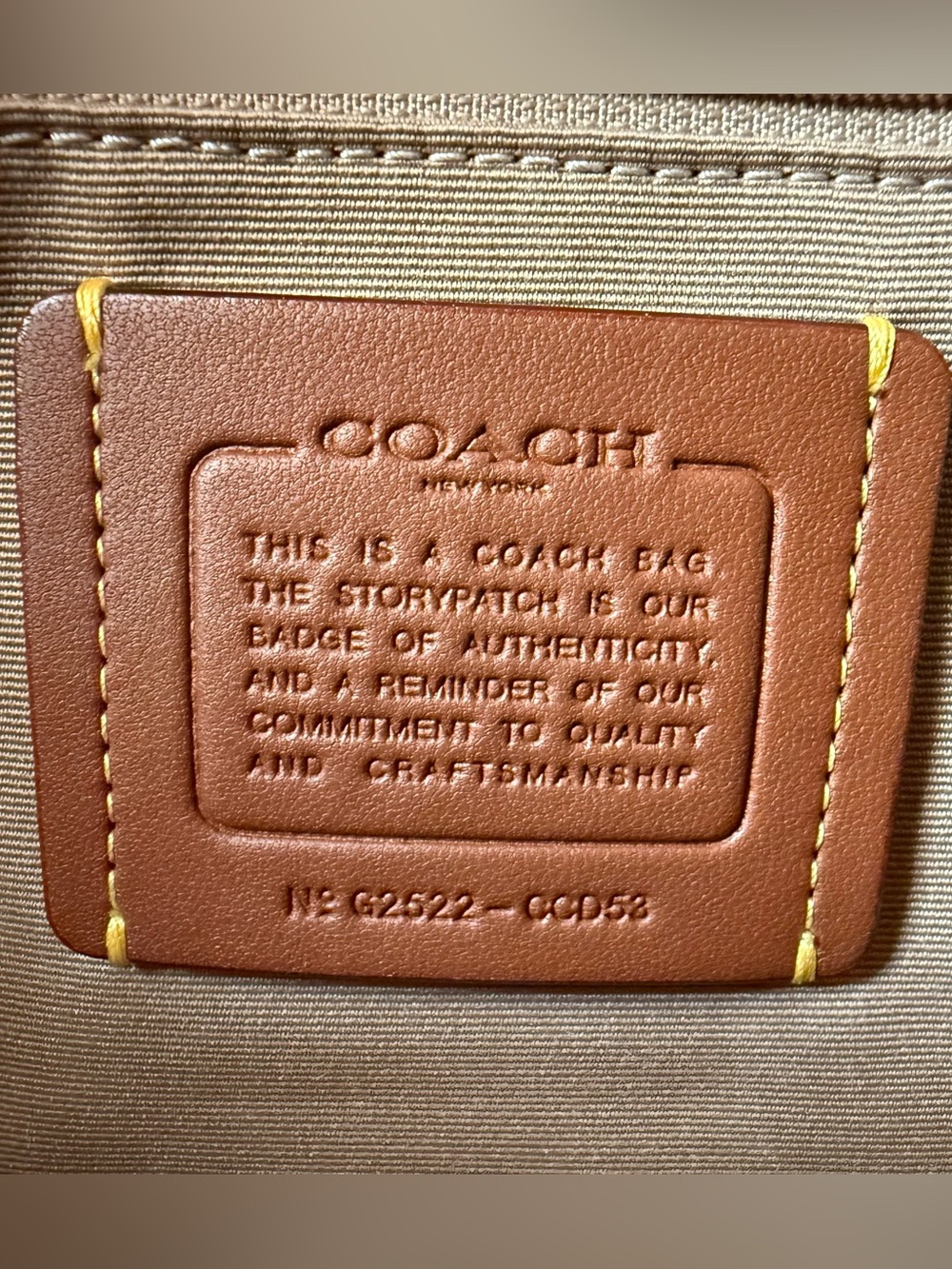 Coach Large Rowan Satchel Bag in Signature Leather - Picture 6 of 6